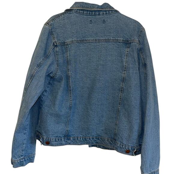 Rachel Zoe light denim jacket, size XL - Picture 3 of 5